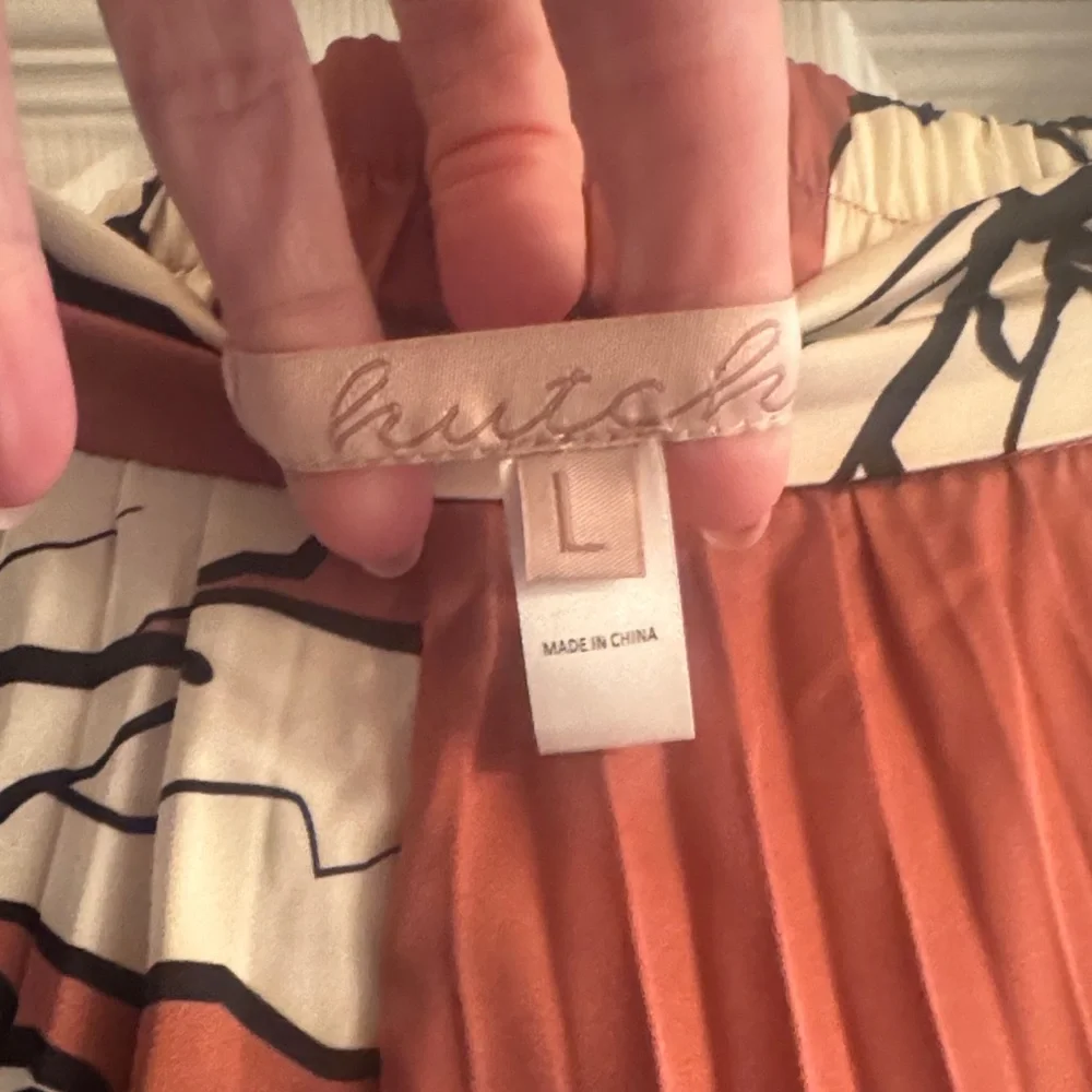 Hutch A-Line Maxi Skirt in Rust and White Floral - Picture 2 of 6